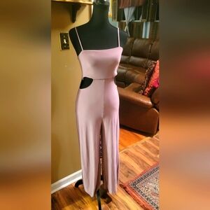 Women's SAINTS 21 Pink Silky Pull On Jumpsuit, Romper